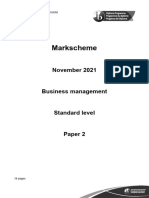 Business Management Paper 2 SL Markscheme