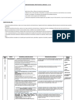 Planificación Anual y Trimestral. Práctica Del Lenguaje 1 A Y B