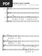 TIENEN QUE SABER - Partitura Completa