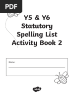 Y5 and Y6 Statuatory Spelling List Activity Booklet2