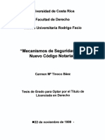 Mecanismos de Seguridad en El Nuevo Codigo Notarial