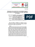 1.the Role of Tax Revenue and Foreign Direct Investment in Promoting Economic Progress in Nigeria