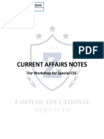 Current Affairs Notes Special For CSS