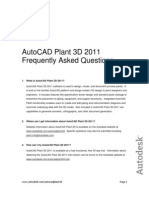 Autocad Plant 3d 2011 Frequently Asked Questions