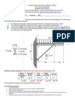 Ejercicio Flexión Parcial Mecánica de Sólidos