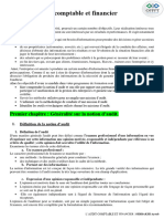 Resumé de Cours Audit Comptable Et Financier