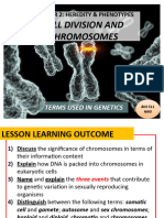 Lec9 Cell Division and Chromosome