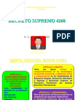 Decreto Supremo 4260 Educación