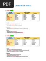 Conjugación Verbal