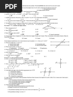 Mastery Test in Math 8 Q4