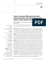 Tumor Immune Microenvironment Characteristics and Their Prognostic Value in Non-Small-Cell Lung Cancer