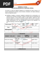 Actividad 3 - Evidencias - AA3-Ev2 Taller Realización de La Auditoría Interna.