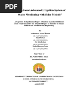 GSM-Based Advanced Irrigation System of Water Monitoring With Solar Module