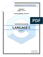 Cours Langage C Module1 2023-2024 Esag Tig-Isi Sem-3