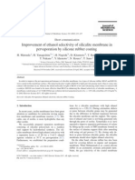 Improvement of Ethanol Selectivity of Silicalite Membrane in Pervaporation by Silicone Rubber Coating