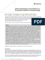 2023 Gooden, Predictors of Cognitive Functioning in Presentations To A Community-Based Specialist Addiction Neuropsychology Service