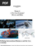 Theme 1 A New Geo-Economy