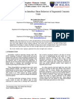 Effect of Steel Pins On Interface Shear Behavior of Segmental Concrete Units