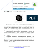 C.O - Geografía - 3° El Territorio Concepto Clave de La Geografía