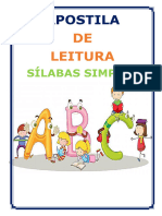 Apostila de Leitura Sílabas Simples