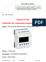 M208-Utilisation de L'automate Programme