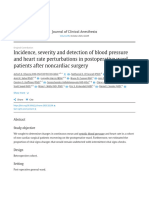 Incidence Severity and Detection of Blood Pressure and Heart Rate Perturbations in Postoperative Ward Patients After Noncardiac Surgery ScienceDirect