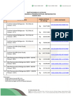 Price List Vestfrost E-Katalog