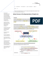 Salient Features of The Representation of Peoples Act 1