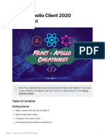 The React Apollo Cheatsheet