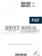 Service Manual: NSX-R20 NSX-R21