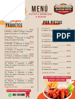 Menu Vigente 2023