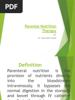 Parental Nutrition Therapy