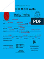 Marriage Certificate in Ms Word