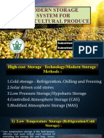 Modern Storage System For Horticultural Produce