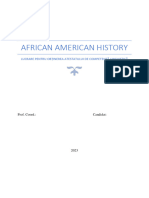 African American History-Atestat Engleză