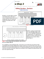 Milling - Operations - Backlash