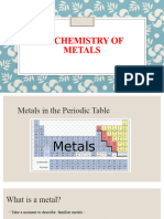 3.1 Chemistry of Metals FULL