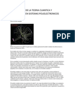 Aplicaciones de La Teoria Cuantica y Distribucion en Sistemas Polielectronicos