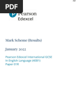 English Language IGCSE Mock - 1 MS