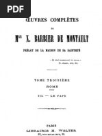 Oeuvres Completes de MGR X.barbier de Montault (Tome 3)