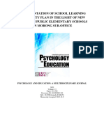 Implementation of School Learning Continuity Plan in The Light of New Normal in Public Elementary Schools in Morong Sub-Office