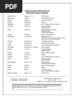 2003-04 OCPS School Calendar