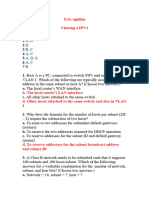 Trắc nghiệm CCNA - Chương 4 IPv4