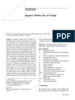 Characteristics of Singapore Marine Clay at Changi