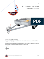 8 X 5 Tandem Axle Construction Guide