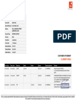 Sample of Bank Statement