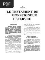 59 Le Testament de Monseigneur Lefebvre