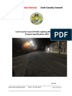 Cork County Council Public Lighting Manual and Product Specification 2021 PDF