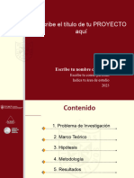 Plantilla Sustentacion de Investigacion - Proyecto