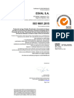 Cert Esval Iso 9001-2-1